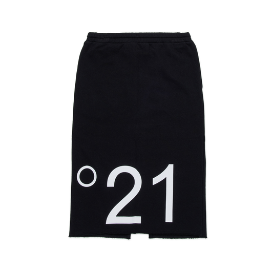 N°21 Black Logo French Terry Skirt