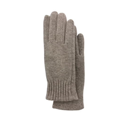 Memoi Knit Glove With Ruched Cuff Design