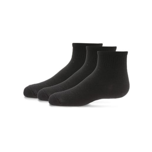 Memoi Kids 3 Pair Pack Mid Cut Cotton Blend Socks - Mk-563