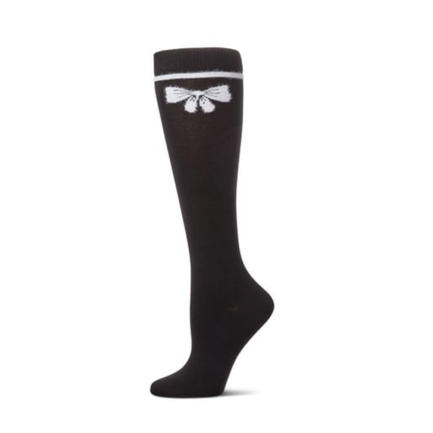 Memoi Girls Fuzzy Bow Knee High Socks - Mkf-7148