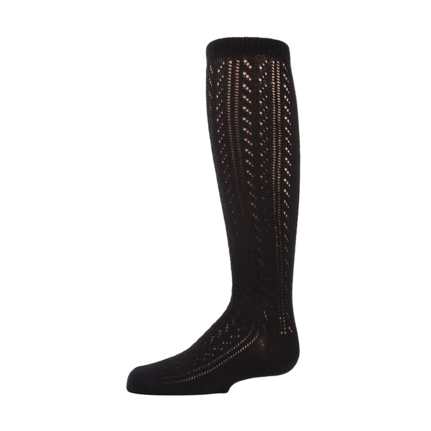 Memoi Open Work Leaves Knee High - Mkf-7006
