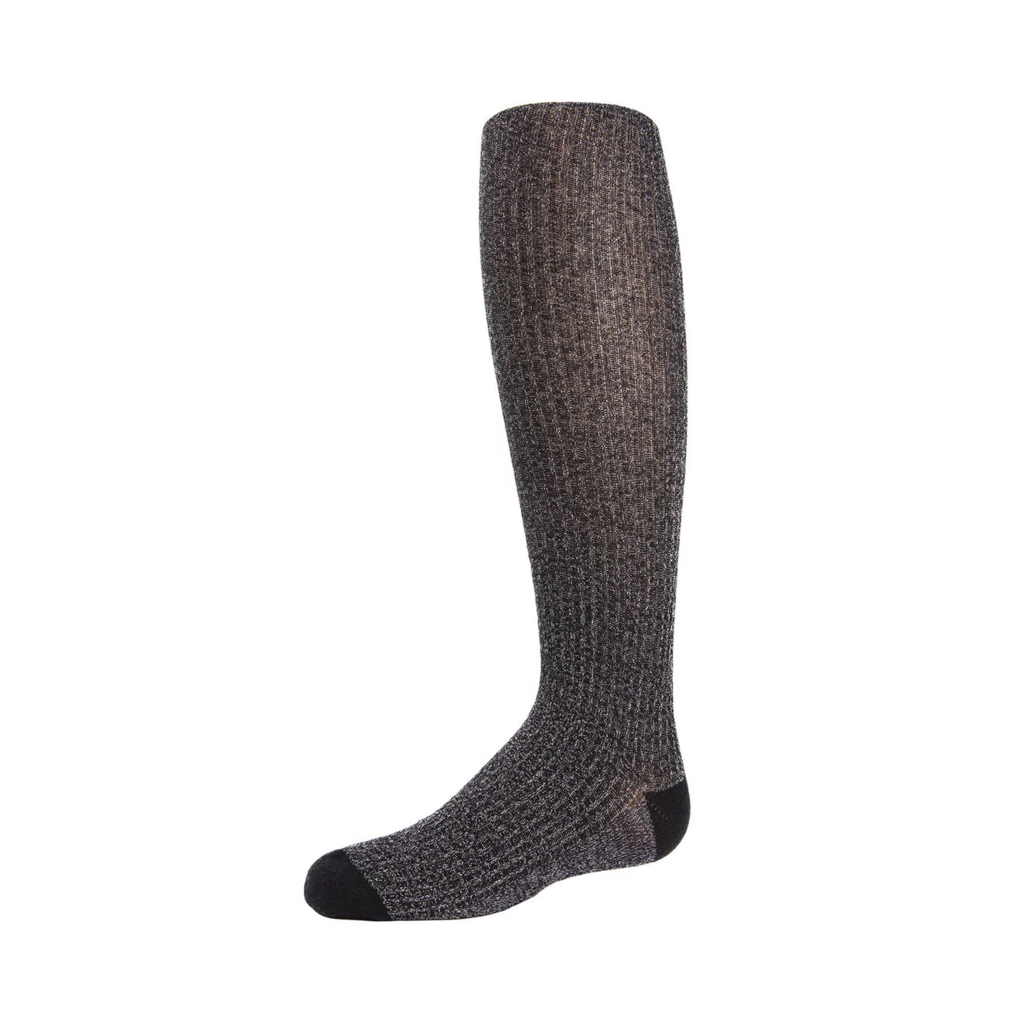 Memoi Ribbed Shimmer Cotton Blend Girls Tights - Mkf-4005