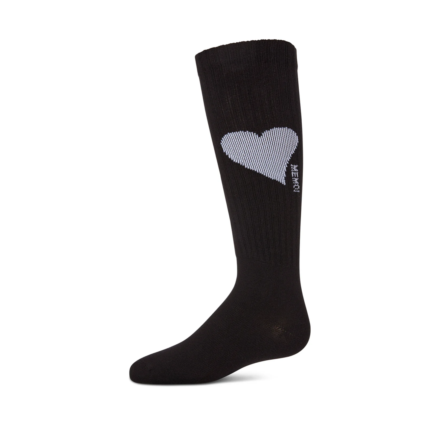 Memoi Single Heart Logo Knee High - MKF-7168