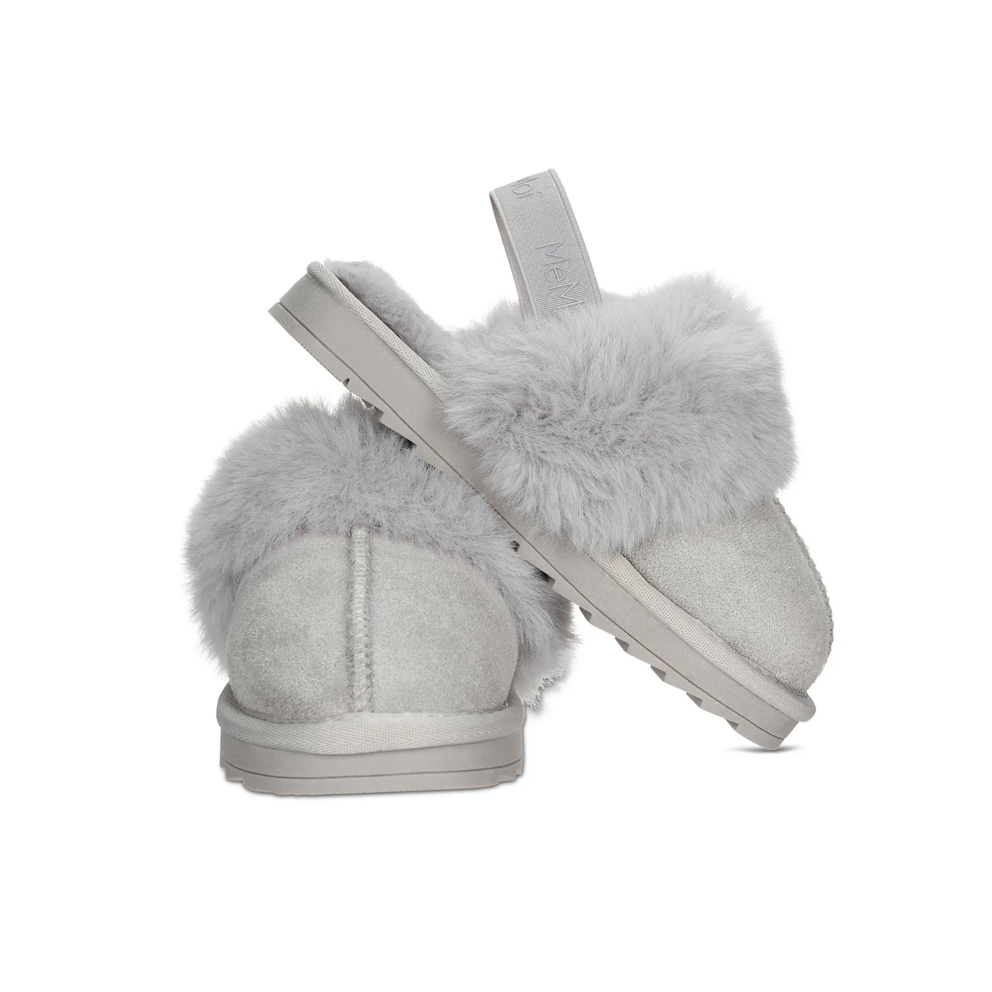 Memoi Kids Fluffy Slide Slingback Slippers