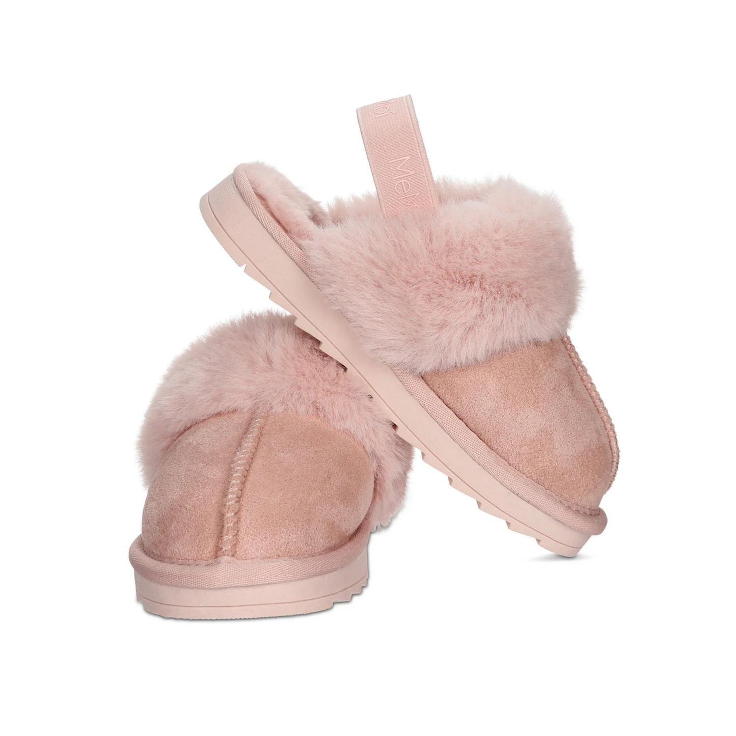 Memoi Kids Fluffy Slide Slingback Slippers