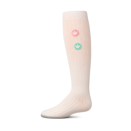Memoi Rubber Smiley Face Knee High - MKF-7177