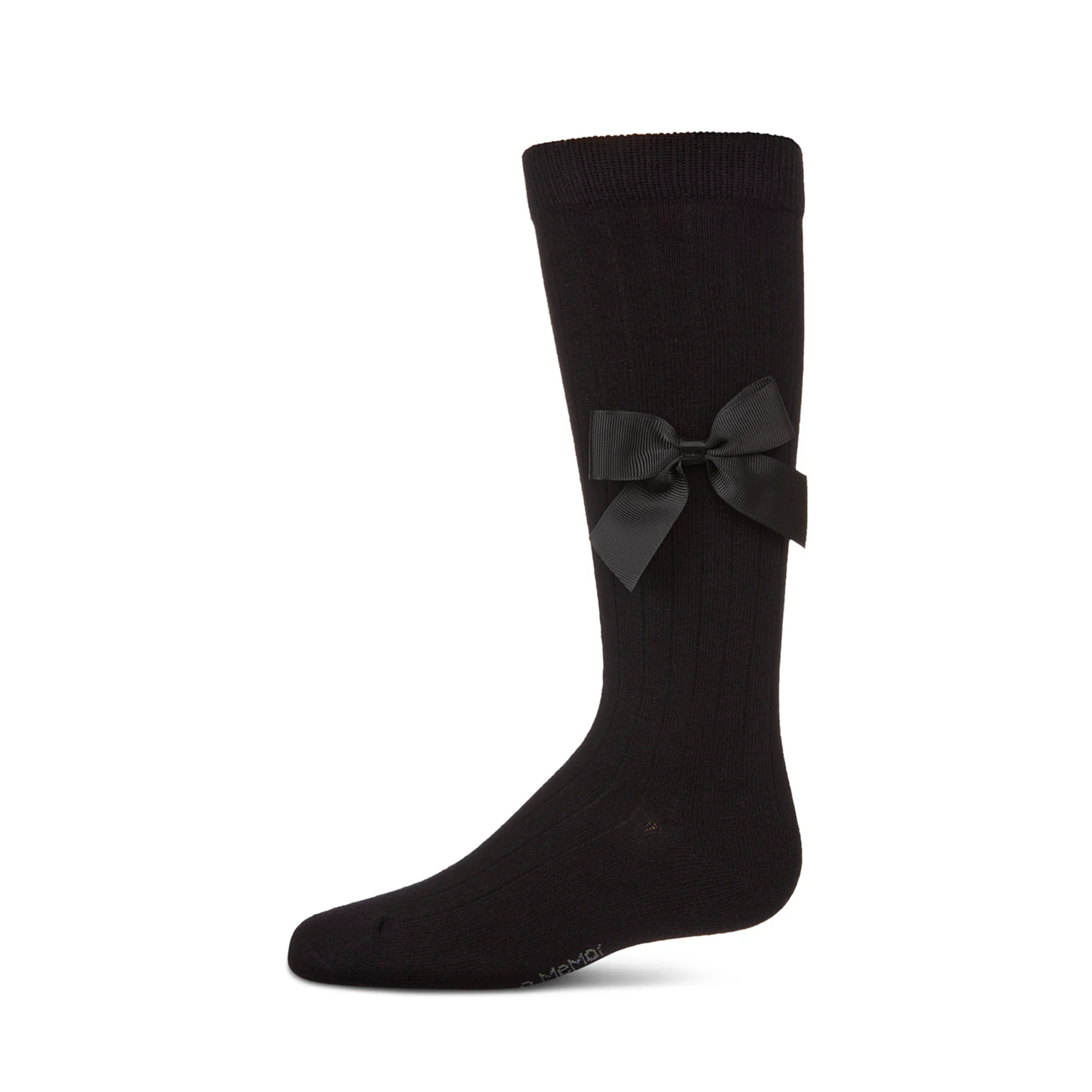Memoi Ribbed Bow Knee High - MKF-7189