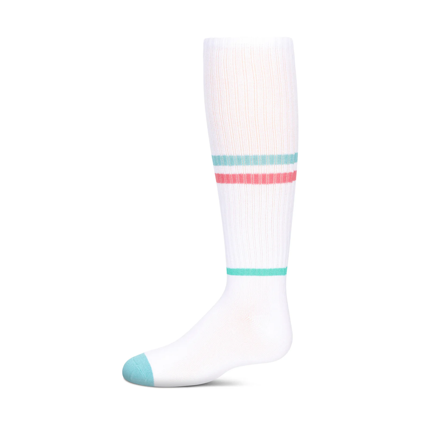 Memoi Girls Multi Colored Stripe Knee High Socks - Mkf-7153