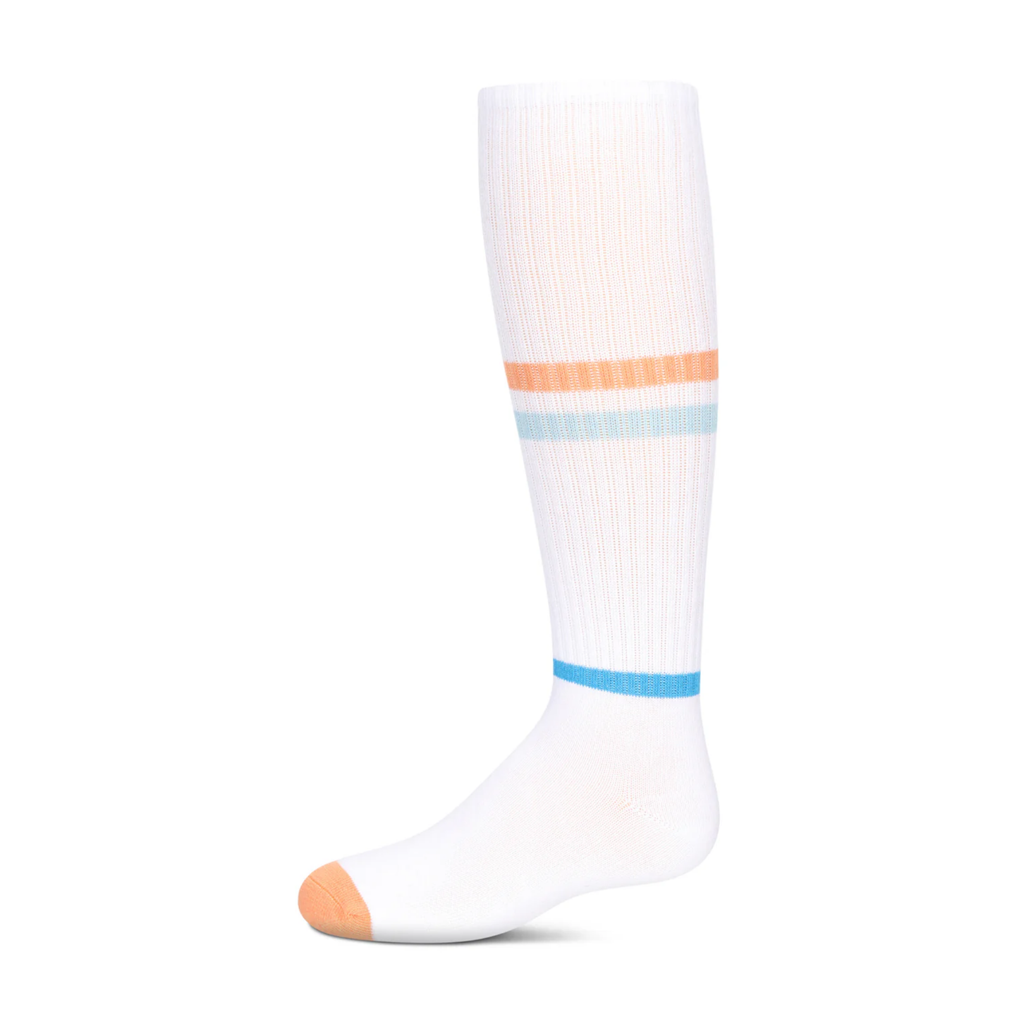 Memoi Girls Multi Colored Stripe Knee High Socks - Mkf-7153