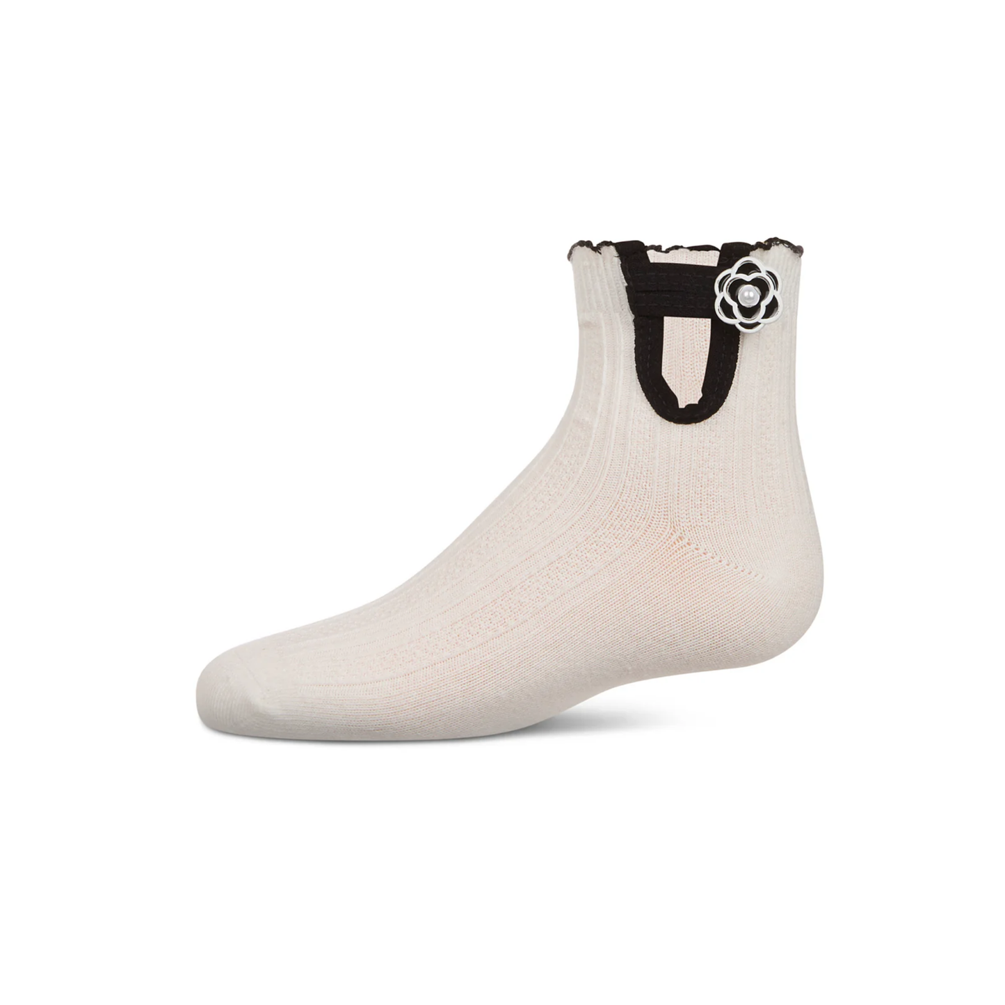 Memoi Floral Button Anklet