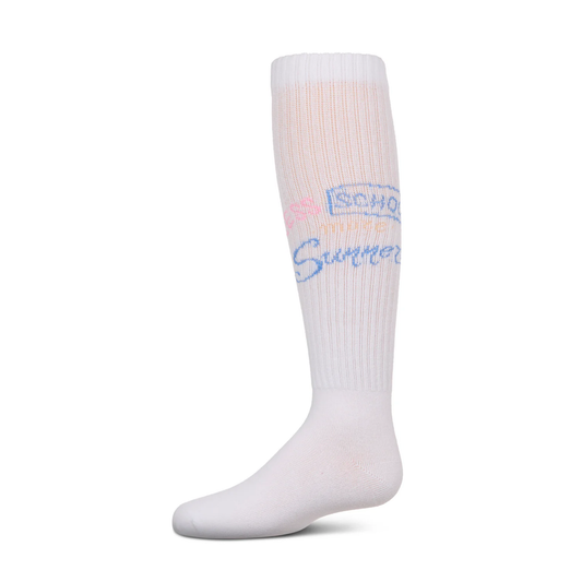 Memoi Less School More Summer Knee High