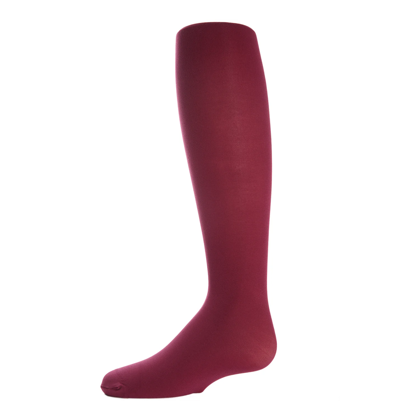 Memoi Infant Winter Opaque Nylon Tights Burgundy - Mk-208