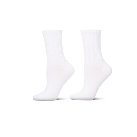 Memoi Womens 2 Pair Pack Thin Ribbed Crew Socks - Mo-612