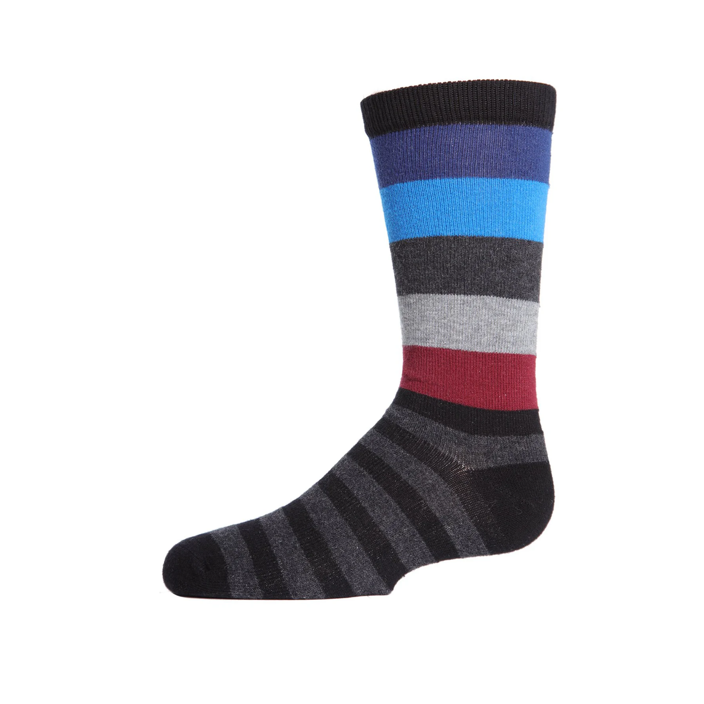 Memoi Boys Bold Stripes Crew Socks - Mk-177
