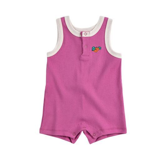 Bobo Choses Fuchsia Tangerine Sleeveless Romper