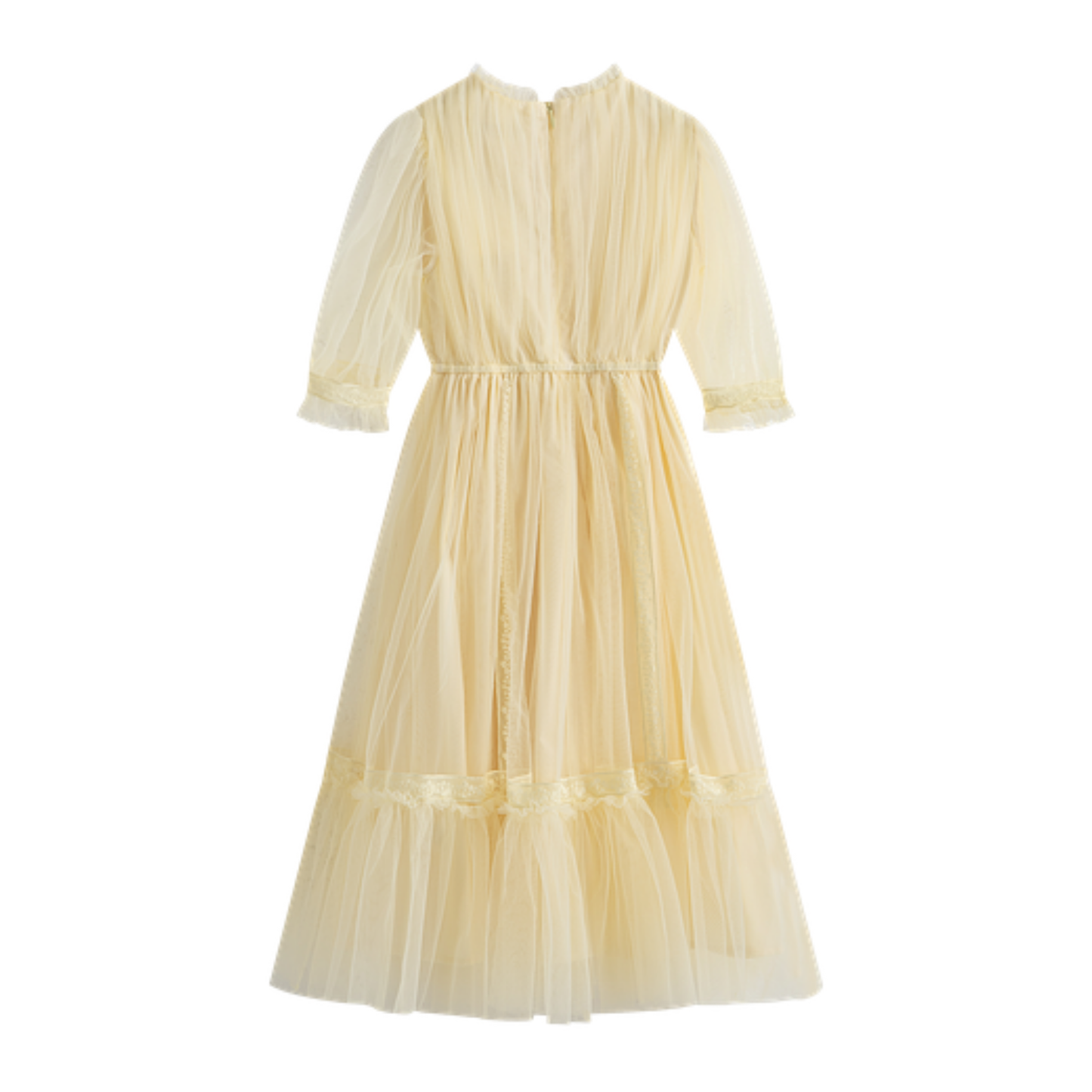C'Era Una Volta Yellow Donna Pastel Dress