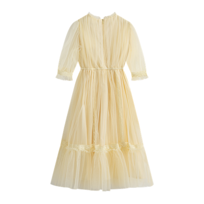 C'Era Una Volta Yellow Donna Pastel Dress