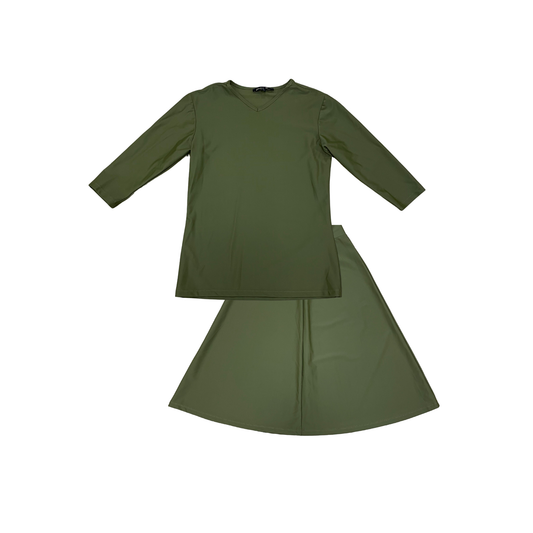 Jackie O' Olive Cover Up Swim Set