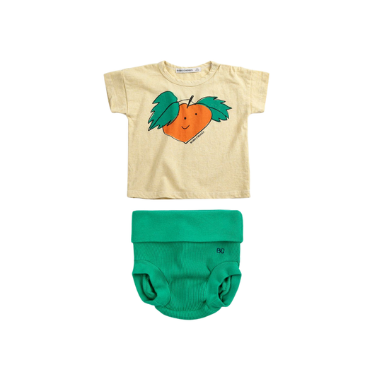 Bobo Choses Yellow/Green Curious Turnip Bloomer Set