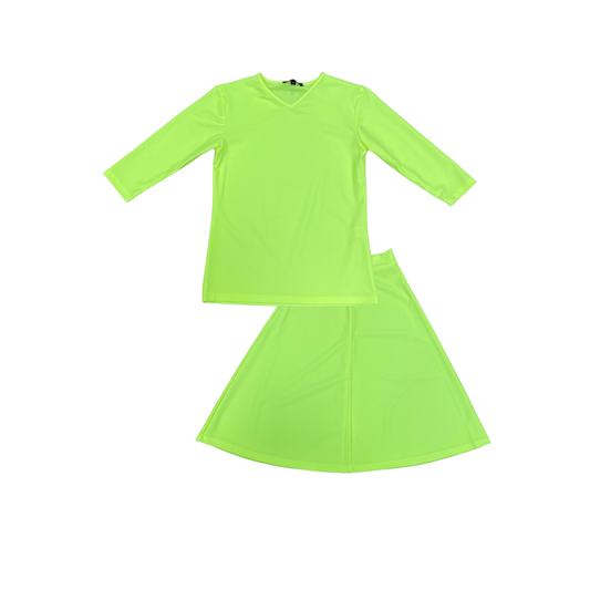 Jackie O' Neon Yellow Cover Up Swim Set