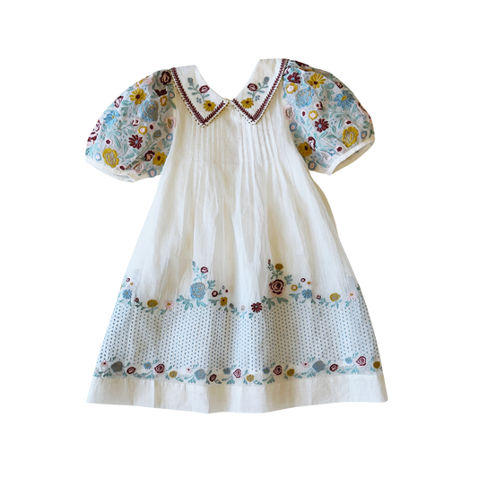 Lali Organdy Sofie Short Sleeve Dress