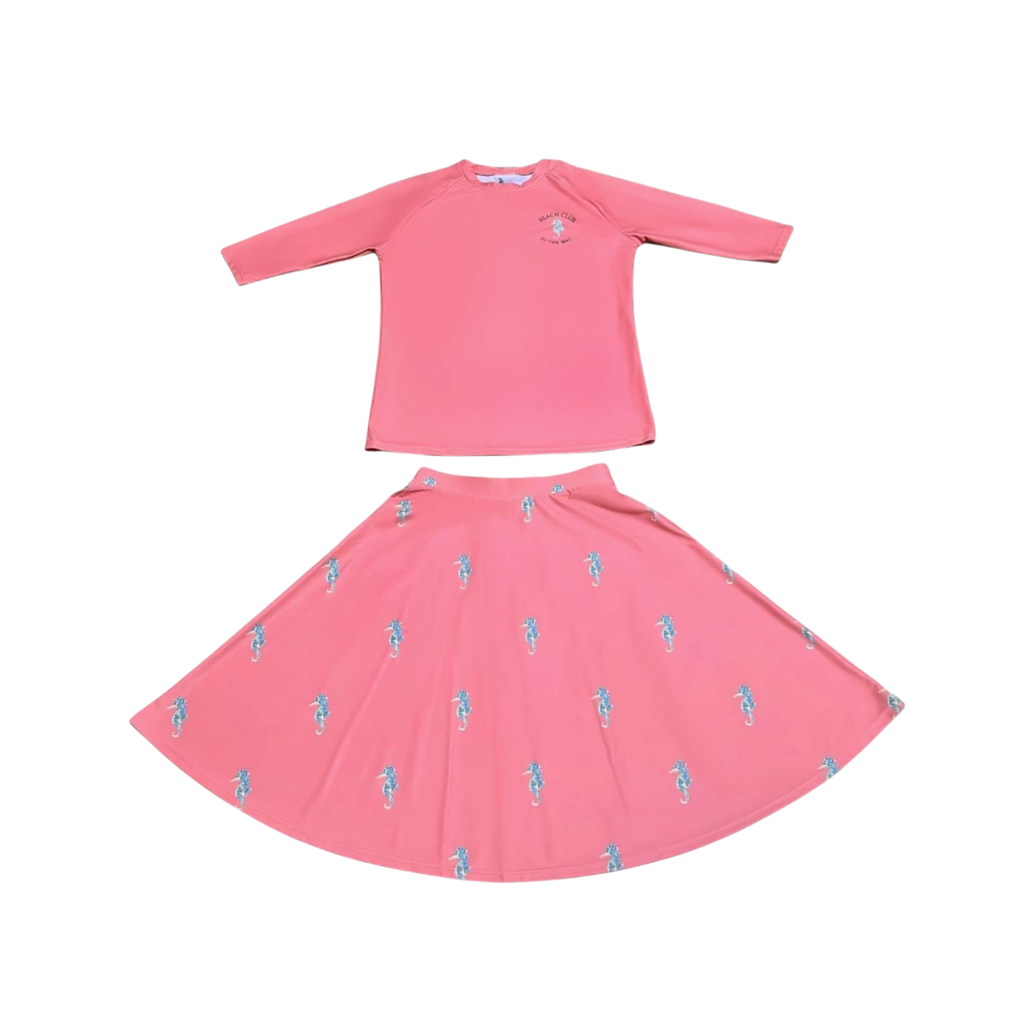 By The Wai Pink Sea Horse Swimwear Set