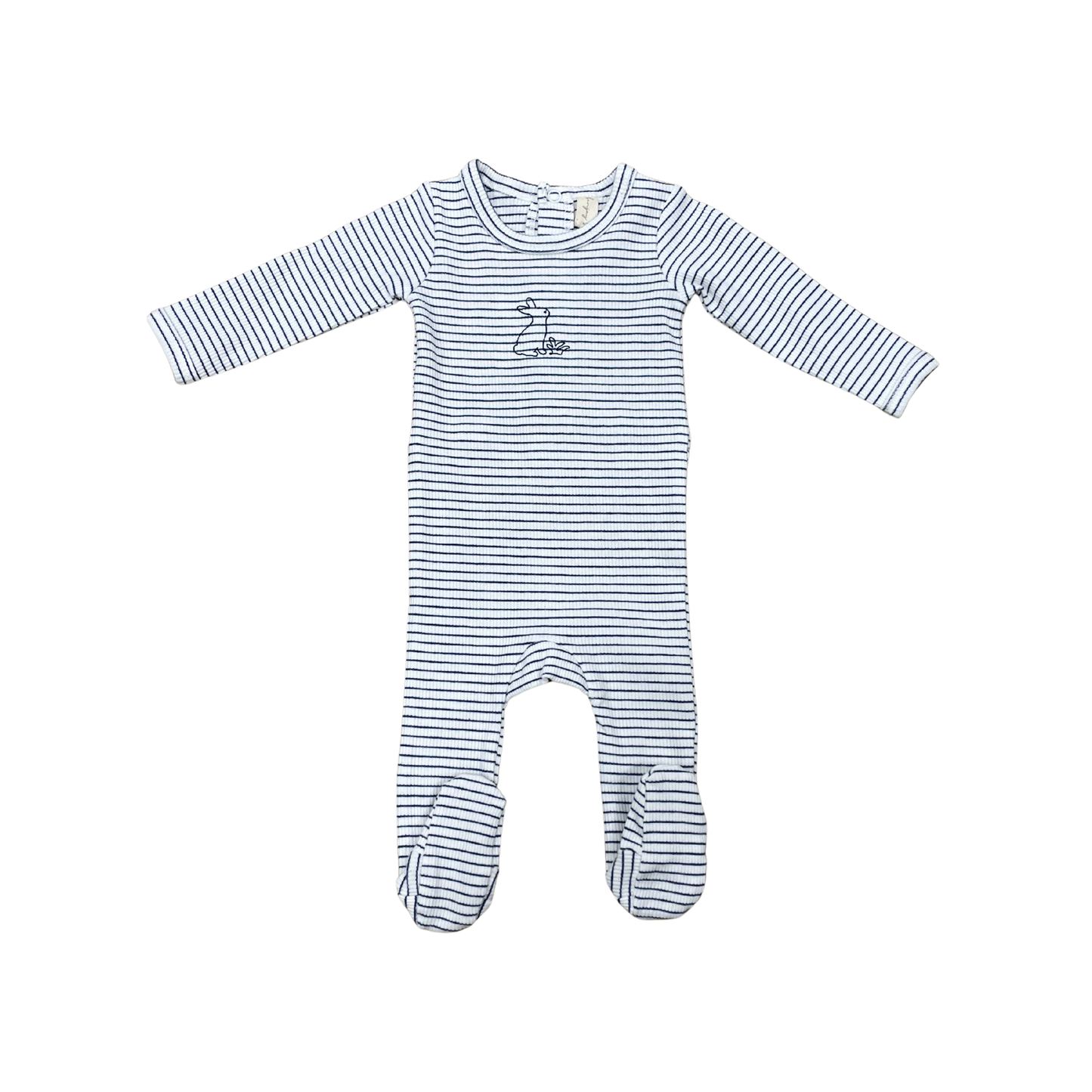 Bonjoy Navy/White Bunny Footie