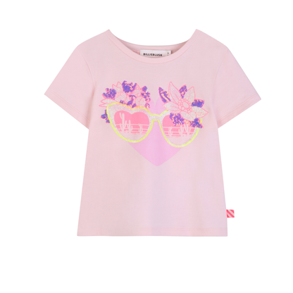 Billieblush Pink Pale Sunglasses Graphic T-Shirt