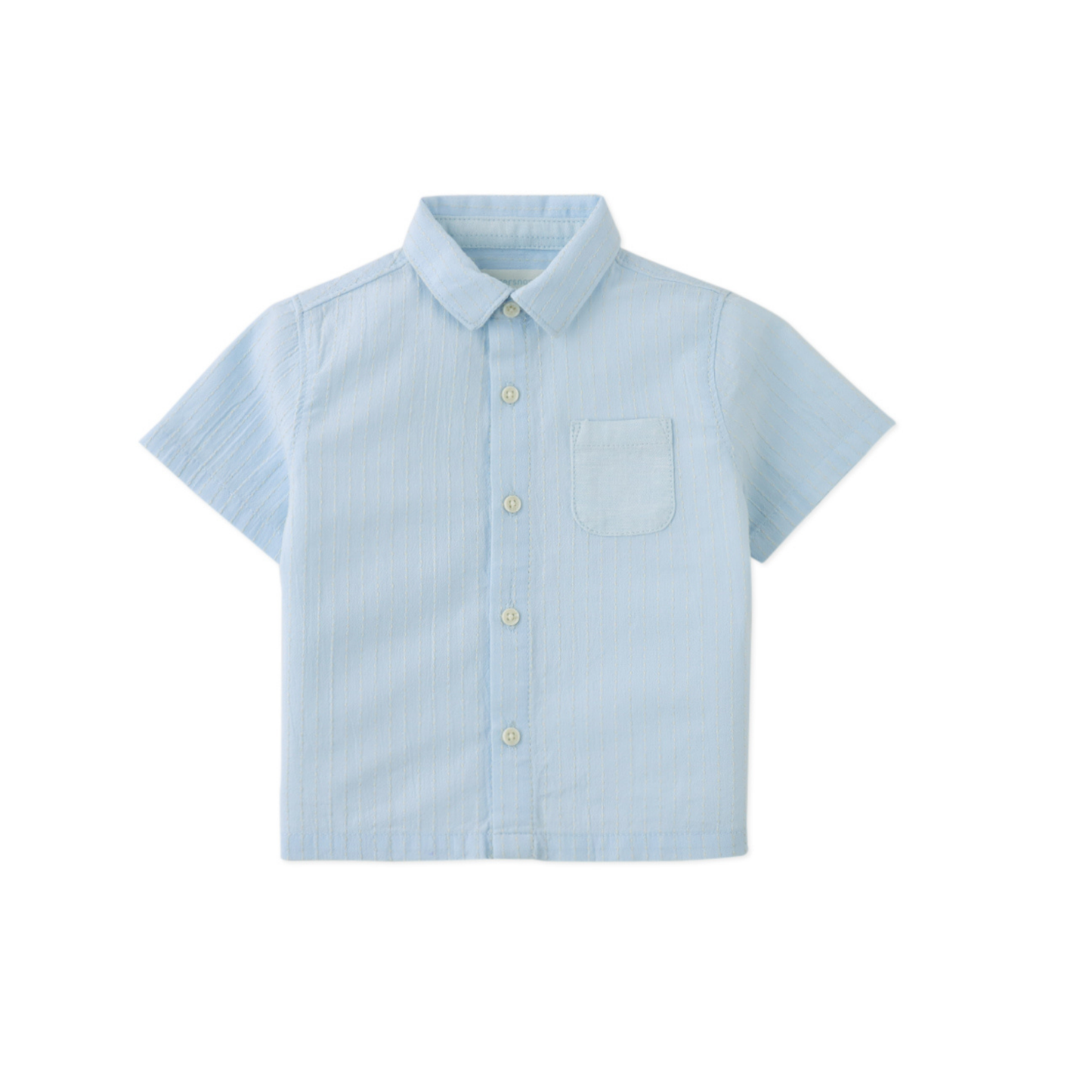 Gingersnaps Blue Infant Thomas Striped Shirt