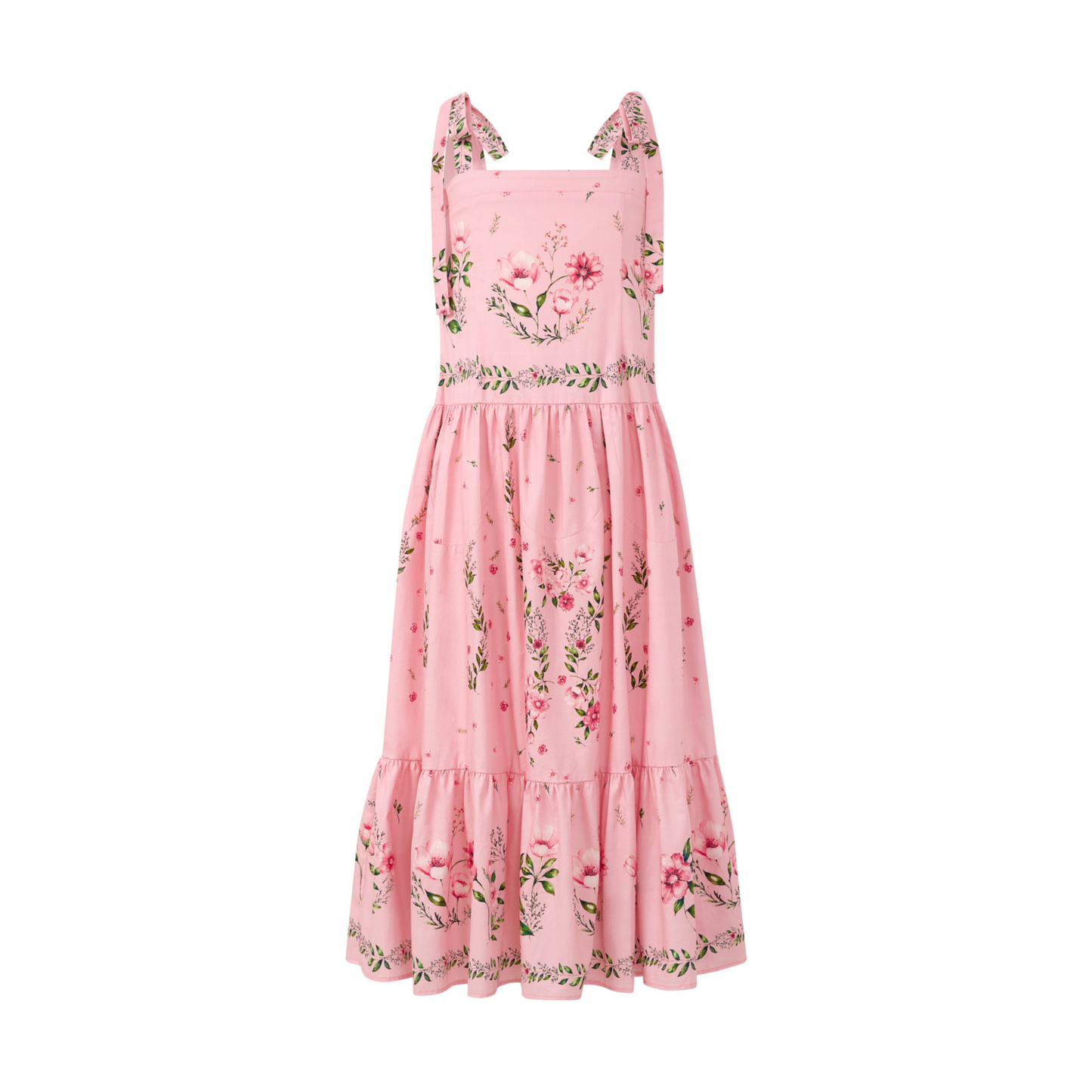 Marlo Kids Floral Melany Tiered Maxi Dress