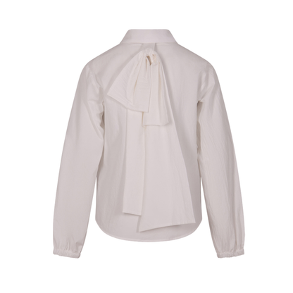 MSGM White Button Up Long Sleeve Shirt