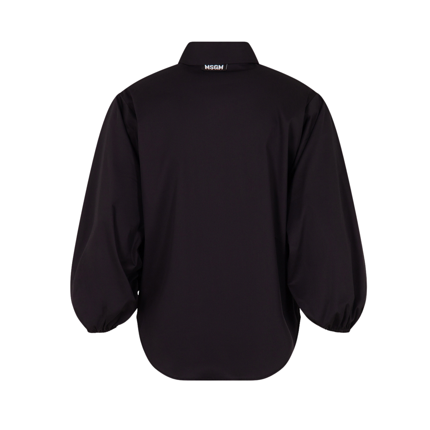MSGM Black Structured Puff Sleeve Shirt