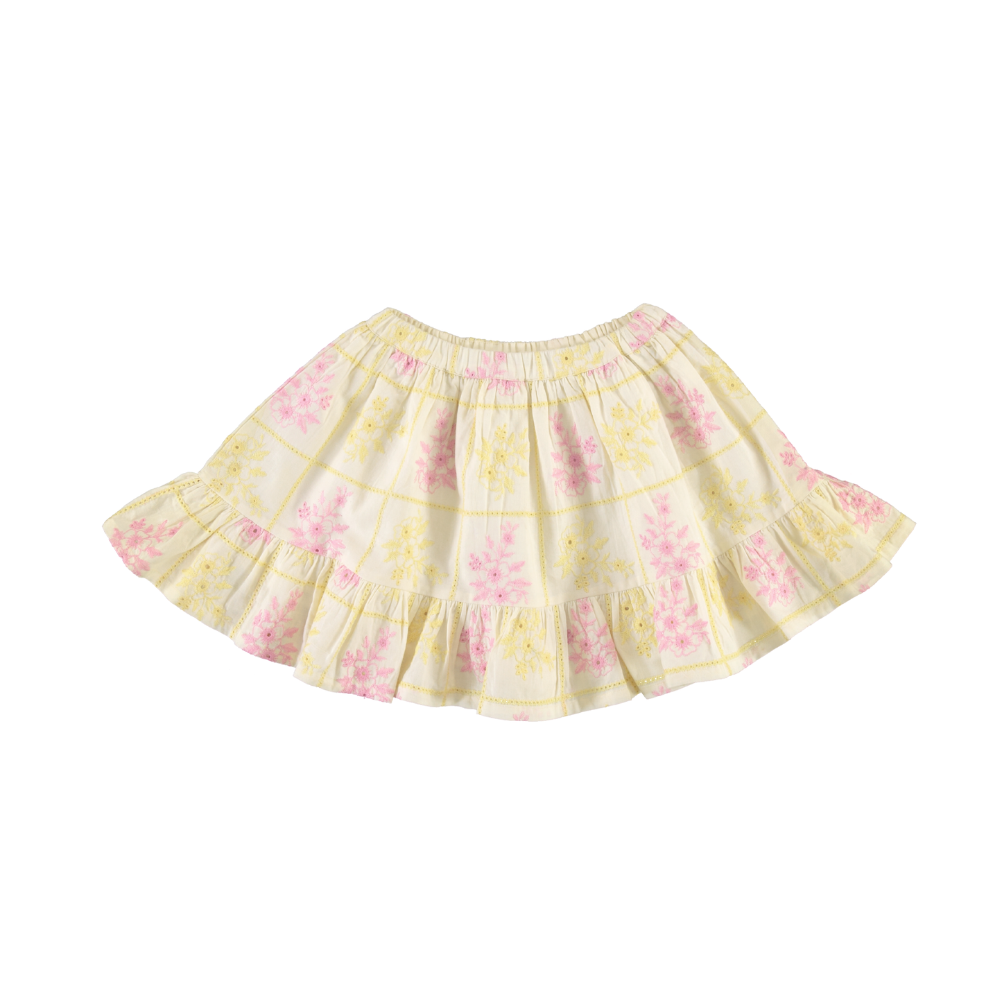 Bebe Organic Patchwork Embroidery Alba Skirt
