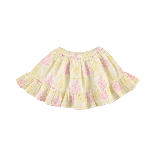 Bebe Organic Patchwork Embroidery Alba Skirt