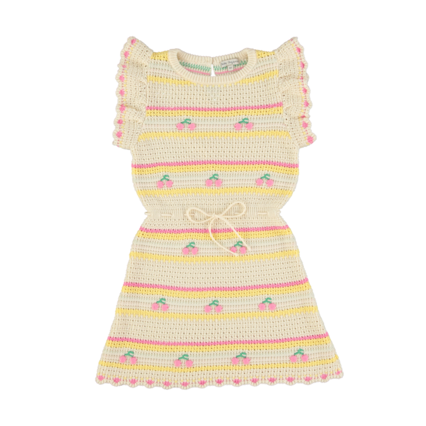 Bebe Organic Cherry Stripe Paloma Dress