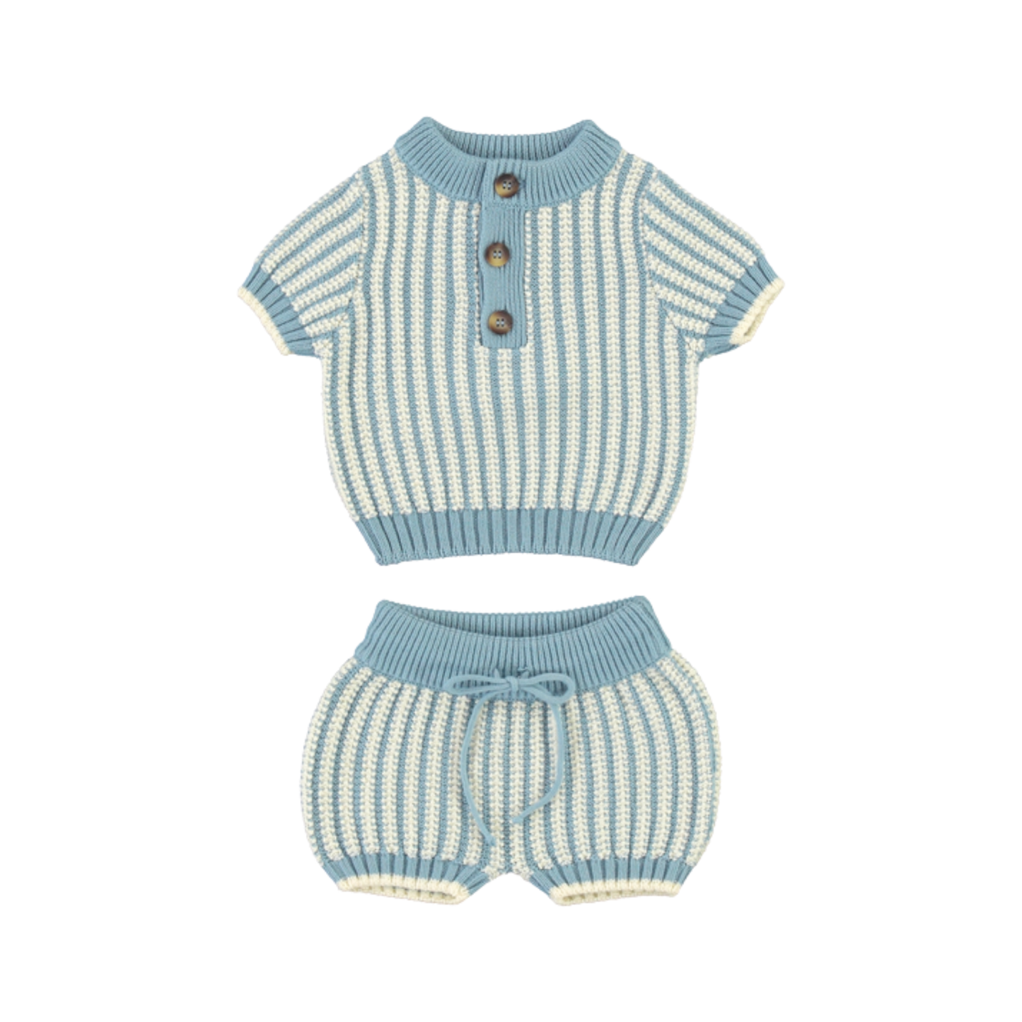 Bebe Organic Atlantic Crochet Theodore Baby Set