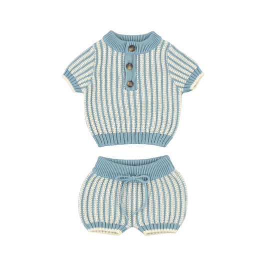 Bebe Organic Atlantic Crochet Theodore Baby Set
