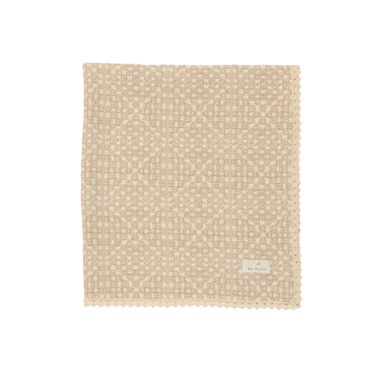 Bebe Organic Crochet Taupe Crochet Blanket