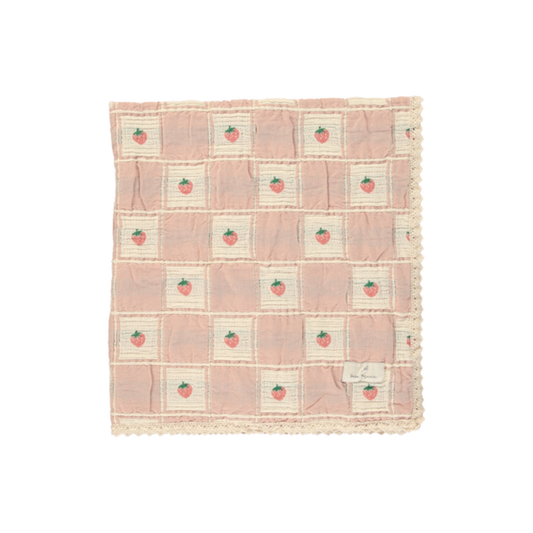Bebe Organic Summer Strawberry Strawberry Blanket