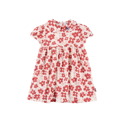 Loud Flower Aop Scent Peter Pan Short Dress
