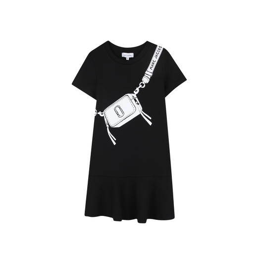 The Marc Jacobs Black Snapshot Bag Short Sleeve Dress