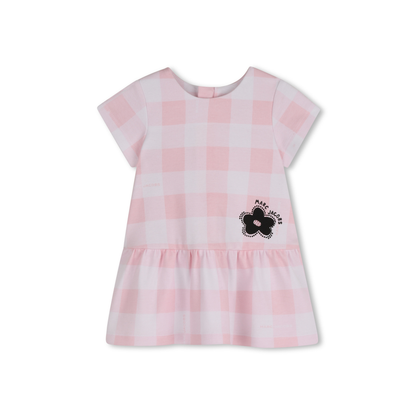 The Marc Jacobs Pink Daisy Check Short Sleeve Dress