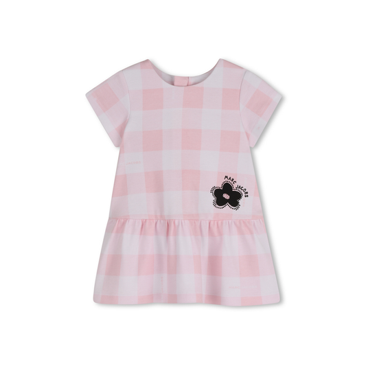 The Marc Jacobs Pink Daisy Check Short Sleeve Dress