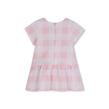 The Marc Jacobs Pink Daisy Check Short Sleeve Dress