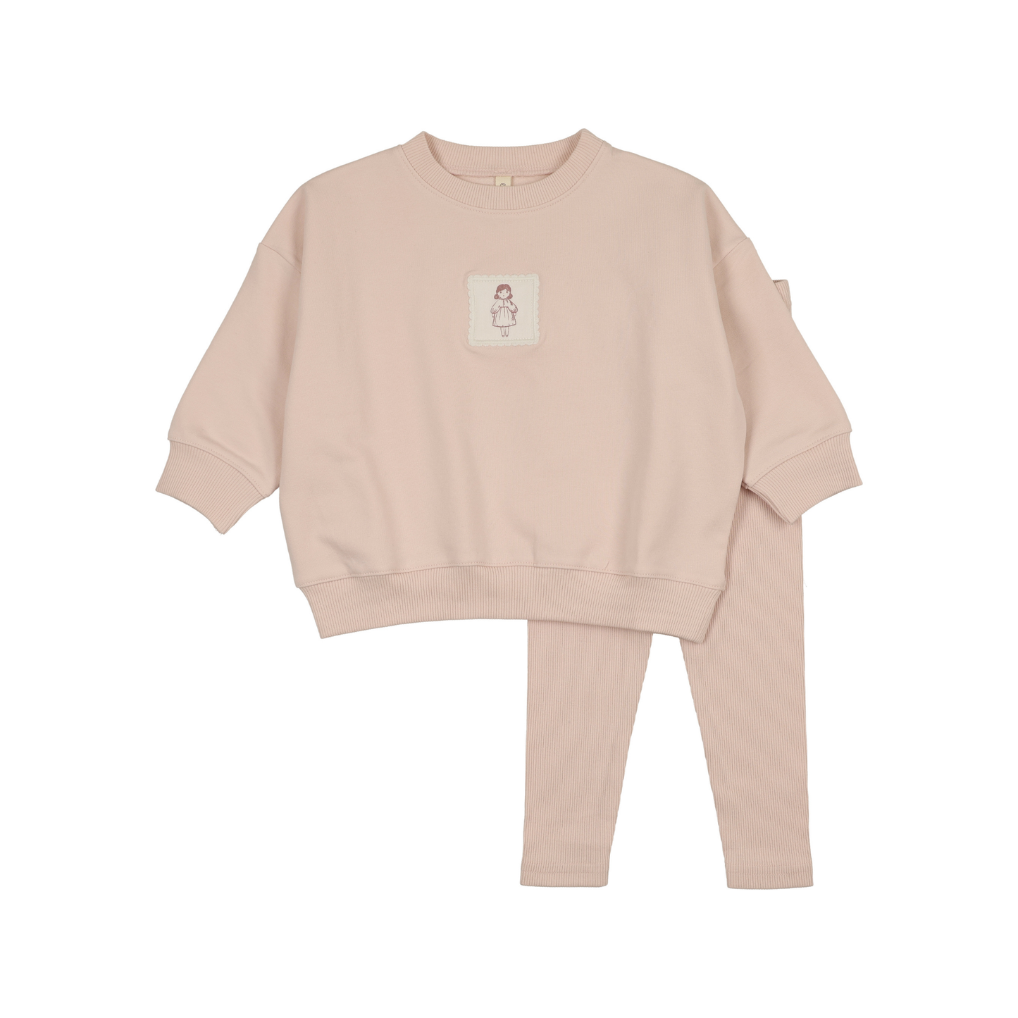 Lilette Petal Graphic Tag Sweatshirt Set