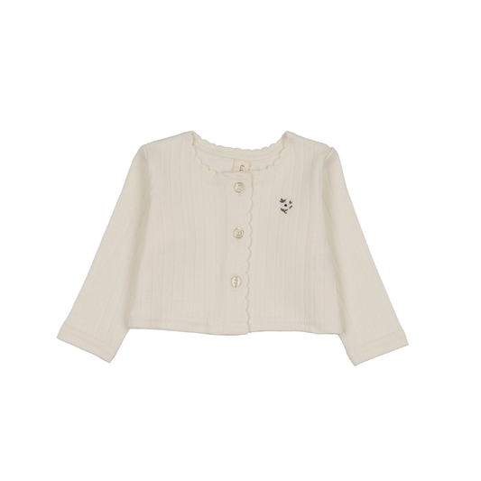 Lilette Cream/Pink Floret Cardigan