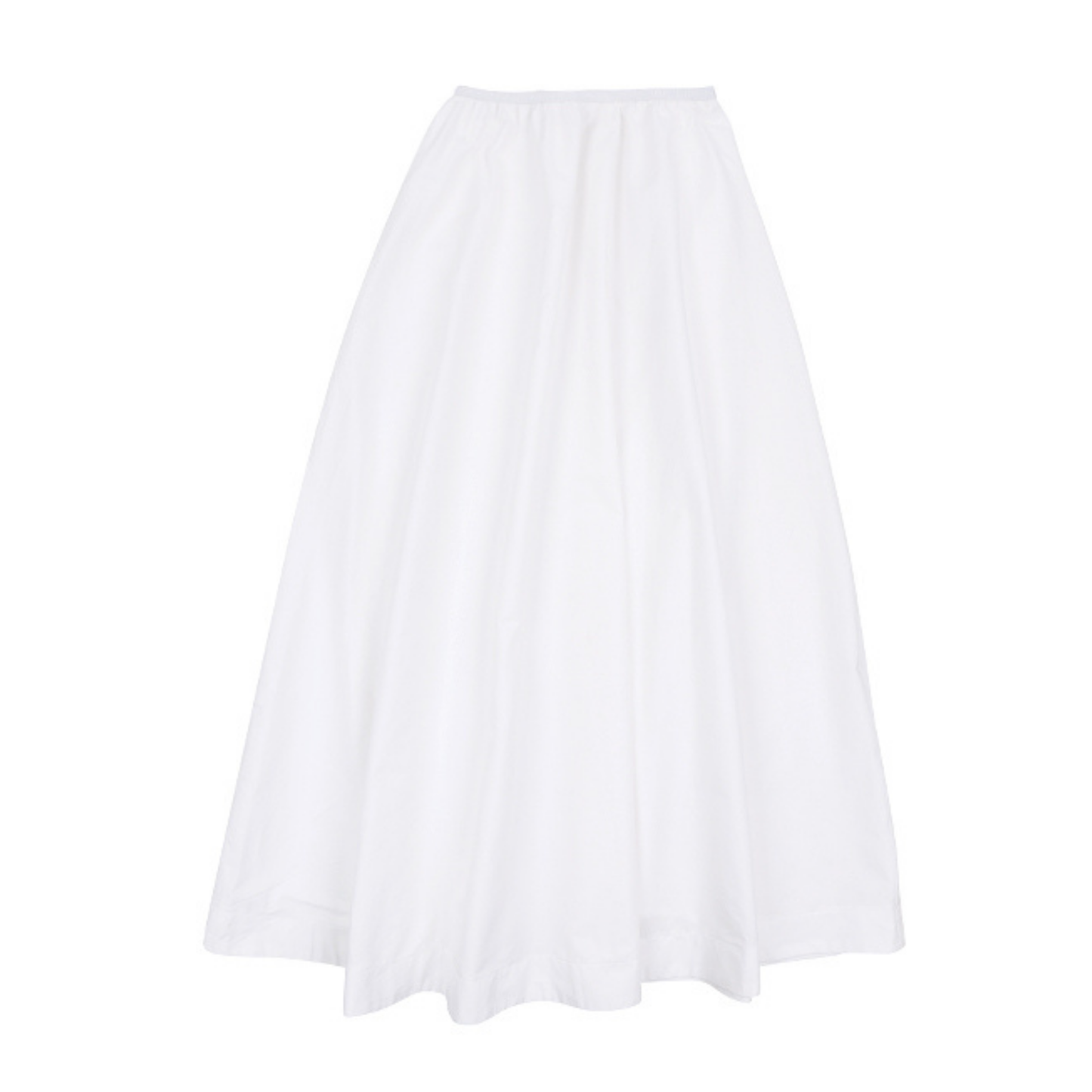 Luna Mae White Lia Midi Skirt