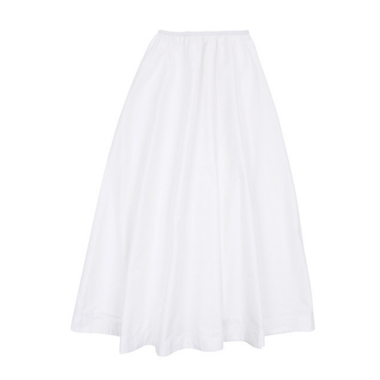 Luna Mae White Lia Midi Skirt