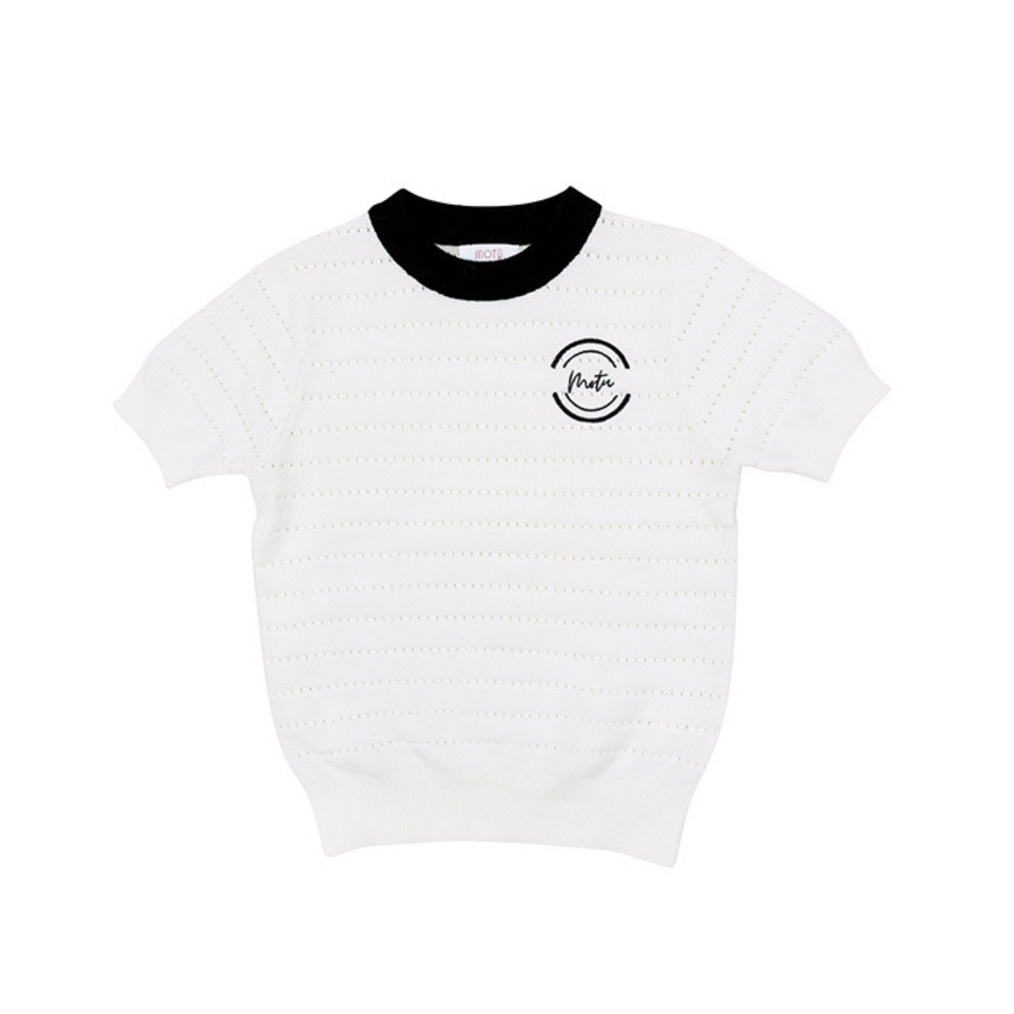 Motu Boys White Zeke Emblem Short Sleeve Sweater