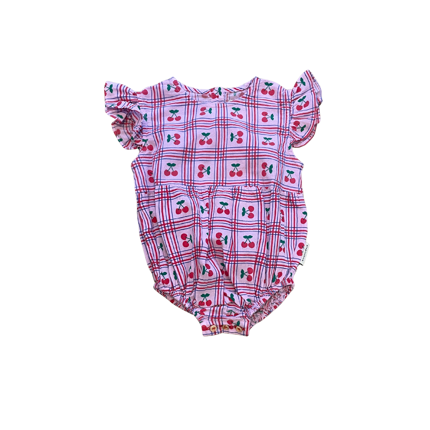 Piupiuchick Lilac / Cherries Sleeveless Romper